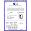 Image 2 : Genuine 1.20 ctw Amethyst Earrings 14KT White Gold - REF-56R7P