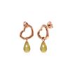 Image 1 : Genuine 4.5 ctw Citrine Earrings 14KT Rose Gold - REF-42F6Z