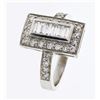 Image 1 : 0.70 CTW Diamond Ring Platinum - REF-107Y4X