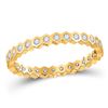 Image 1 : 1/4 CTW Womens Round Diamond Band Ring 14kt Yellow Gold - REF-30R5X