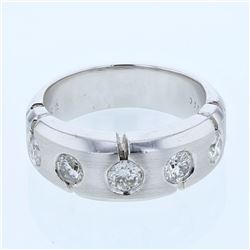 0.89 CTW Diamond Ring 14K White Gold - REF-120N2Y