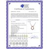 Image 2 : 10.13 CTW Multi-Color Sapphire & Diamond Necklace 18K White Gold - REF-498R7K