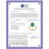 Image 2 : Genuine 2.9 ctw Emerald Ring 14KT Yellow Gold - REF-44V3W
