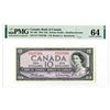 Image 1 : Bank of Canada. 1954. Issued "Modified Portrait" Banknote.