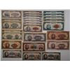 Image 1 : Central Bank of China. 1945-1947. Lot of 25 Issued Notes.