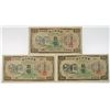Image 1 : Bank of Taiwan Limited. ND (1932). Lot of 3 Issued Notes.