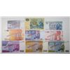 Image 1 : Various European Issuers. 1940s-2000s. Lot of 15 Specimen & Issued Notes.