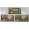 Image 2 : Banque de France. 1960-1963. Lot of 3 Issued Notes.