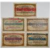 Image 1 : Badische Anilin- & Sodafabrik. 1922. Lot of 5 Issued Scrip Notes.