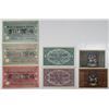 Image 1 : Bingen, Mosbach, & Neckarsulm. 1918. Lot of 7 Issued Emergency Notgeld Banknotes.