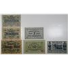 Image 1 : Bonn-Siegkreis, Buer, & Memmingen. 1918 & 1919. Lot of 6 Issued Emergency Notgeld Banknotes.