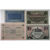 Image 2 : Chemnitz. 1918-1919. Lot of 4 Issued Emergency Notgeld Local Notes.