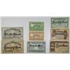 Image 1 : Crefeld, Mainz, & KÙstrin. 1918. Lot of 8 Issued Notgeld Scrip Notes.
