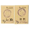 Image 1 : Liebstadt (Ostpreu¤en). ND (ca. 1914-1919). Lot of 2 Issued Emergency Notgeld Notes.
