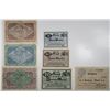 Image 1 : Neuss, Vegesack, & Velbert. 1918. Lot of 7 Issued Emergency Notgeld Banknotes.