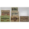 Image 1 : Radolfzell, Rathenow, and Regensburg. 1918. Lot of 6 Issued Emergency Notgeld Banknotes.