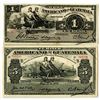 Image 1 : Banco Americano de Guatemala. 1914-1919. Lot of 2 Issued Notes.