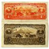 Image 2 : Banco Americano de Guatemala. 1914-1919. Lot of 2 Issued Notes.