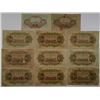 Image 2 : Bank of Chosen. ND (1932-1944). Lot of 11 Issued Notes.