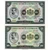 Image 1 : Allied Occupation-WWII, Grand Duche de Luxembourg. ND (1944). Pair of banknotes.
