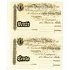 Image 1 : Banco di Malta. ND Second Issue. Pair of Remainder Banknotes.