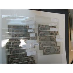 Banco de Mexico. 1936-1961. Lot of 16 Issued Notes.