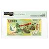 Image 2 : Bank of Papua New Guinea, 2014 "100 Kina" Specimen Banknote - Possibly the Highest Graded.
