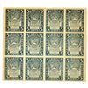 Image 1 : Russian Socialist Federated Soviet Republic (RSFSR). 1921, Uncut Sheet of 12 Issued Notes.