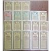 Image 1 : Imperial Russian Government. 1904-1924. Lot of 18 Issued Bonds.