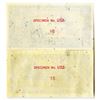 Image 2 : National Bank of Viet Nam, 1955 ND Third Issue Uniface Front and Back Specimens
