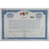 Image 1 : eBay Inc. 2001 Specimen Stock Certificate.