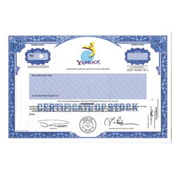 Yahoo! Inc. Specimen stock Certificate