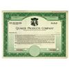 Image 1 : Quaker Products Co., ca.1920's Specimen Stock Certificate