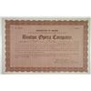 Image 1 : Boston Opera Co. 1910 I/U Stock Certificate