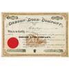 Image 1 : Oregon Door Co., 1885 I/U Stock Certificate