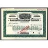 Image 1 : Blanton Copper Mining Syndicate Specimen Shares.  Ca 1930s.