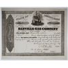 Image 1 : Danville Gas Co., 1857 I/U Stock Certificate