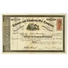 Image 1 : Tidionte and Allegheny Oil Co. 1865 Stock Certificate