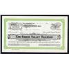 Image 1 : San Ramon Valley Railroad Co., 1912 I/U Stock Certificate.