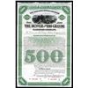 Image 1 : Denver and Rio Grande Railroad Co., 1886, $500 Specimen Bond.