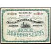 Image 1 : Peoria, Decatur & Evansville Railway Co., 1893 I/U Stock Certificate