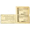 Image 1 : Centre Turnpike Road Co. & Milford and Owego Turnpike Road Co. 1817-1821. Pair of Stock Certificates
