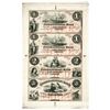 Image 1 : International Bank, 1860's Reprint Proof Remainder Sheet of 4 Notes.