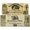 Image 1 : Kathairon Bank, 1850-60's Advertising Note Pair.