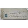 Image 1 : Rock County Bank, Janesville, WI., 1863-1864 Bank Check Assortment with Adhesive First Issue Revenue