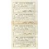 Image 1 : City of Newark, March 15, 1865, One Year Scrip Un-Cut Obsolete Banknote, Scrip Sheet Signed by Civil