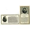 Image 1 : Western Banknote Company, Abraham Lincoln Advertising Card Pair, ca.1910-20's.