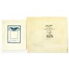 Image 1 : United States Banknote Corp. ND (ca. 1940s-1960s). Employee ID Proof with Original Pencil Sketch Mod