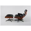 Image 1 : Charles & Ray Eames Black leather and R