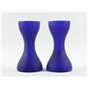 Image 2 : Marc Newson Blue Vetri vases, pair